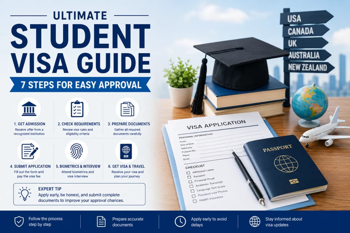 Ultimate Student Visa Guide: 7 Steps for Easy Approval